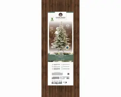 Everlands Grandis fir verlichte kunstkerstboom besneeuwd groen 210cm, 550 lampjes - afbeelding 7