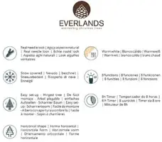 Everlands Grandis fir verlichte kunstkerstboom besneeuwd groen 210cm, 550 lampjes - afbeelding 7