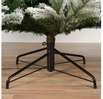 Everlands Grandis fir verlichte kunstkerstboom besneeuwd groen 210cm, 550 lampjes - afbeelding 3