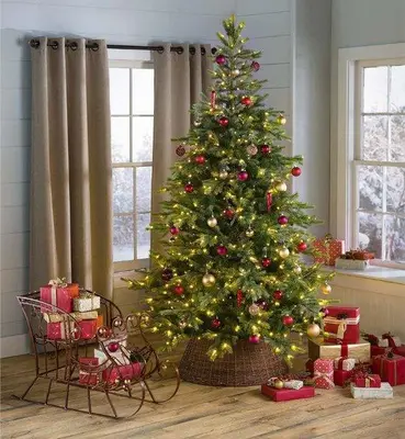 Everlands Grandis fir verlichte kunstkerstboom groen 150cm, 250 lampjes - afbeelding 8