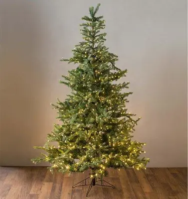 Everlands Grandis fir verlichte kunstkerstboom groen 150cm, 250 lampjes - afbeelding 6