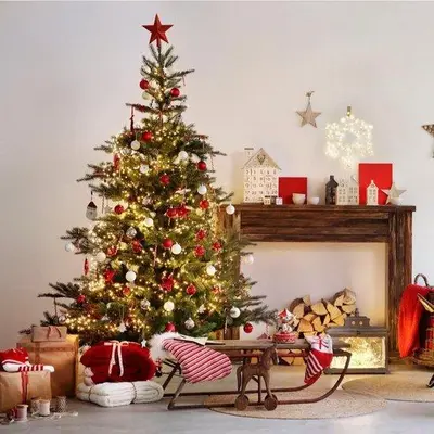 Everlands Grandis fir verlichte kunstkerstboom groen 150cm, 250 lampjes - afbeelding 9