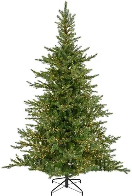 Everlands Grandis fir verlichte kunstkerstboom groen 180cm, 2500 lampjes - afbeelding 1