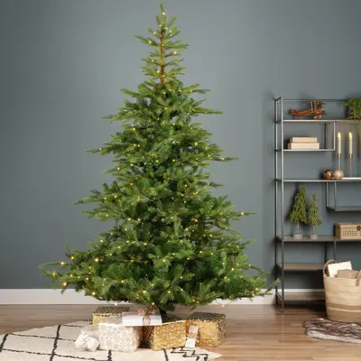 Everlands Grandis fir verlichte kunstkerstboom groen 180cm, 400 lampjes - afbeelding 5