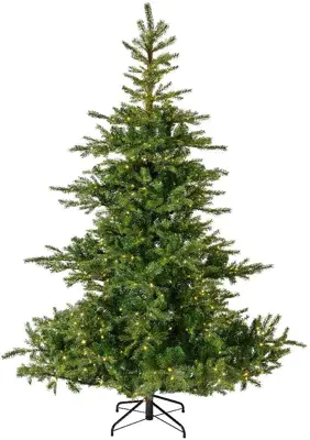 Everlands Grandis fir verlichte kunstkerstboom groen 180cm, 400 lampjes - afbeelding 1