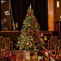 Everlands Grandis fir verlichte kunstkerstboom groen 180cm, 400 lampjes - afbeelding 5
