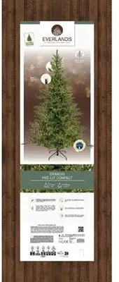 Everlands Grandis fir verlichte kunstkerstboom groen 210cm, 4200 lampjes - afbeelding 2