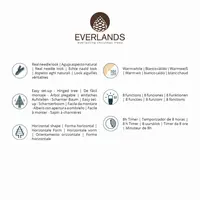 Everlands Grandis fir verlichte kunstkerstboom groen 210cm, 550 lampjes - afbeelding 9