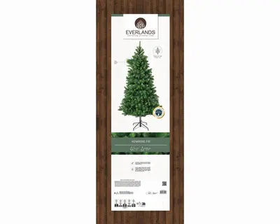 Everlands Kenmore fir grote kunstkerstboom groen 240cm - afbeelding 6