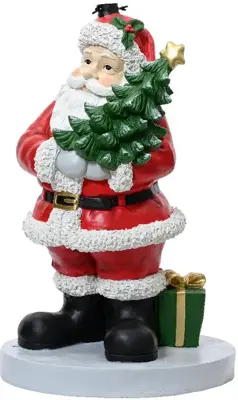Everlands Kerstboomstandaard kerstman magnesium