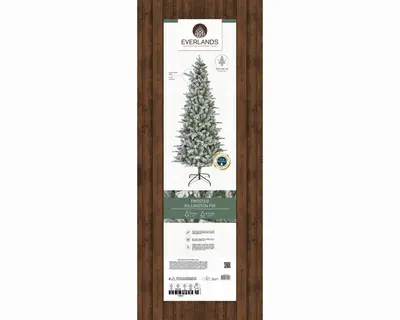 Everlands Killington fir grote kunstkerstboom besneeuwd groen 240cm - afbeelding 6