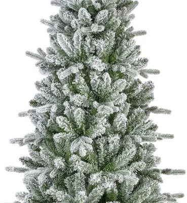 Everlands Killington fir grote kunstkerstboom besneeuwd groen 240cm - afbeelding 2