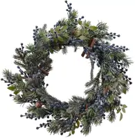 Everlands krans blauwe bes 60cm groen - afbeelding 1