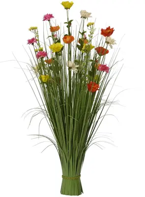 Everlands kunstboeket gras 40cm multi - afbeelding 1