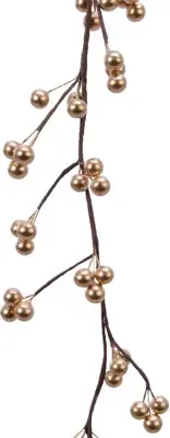 Everlands kunsttak bessen 130cm goud - afbeelding 1