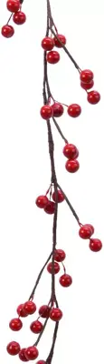 Everlands kunsttak bessen 130cm rood - afbeelding 1