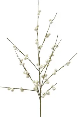 Everlands kunsttak bessen 55cm parel - afbeelding 1