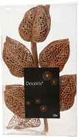 Everlands kunsttak blad 36cm brandy 10 stuks - afbeelding 2