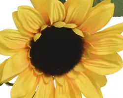 Everlands kunsttak zonnebloem 18cm geel - afbeelding 4