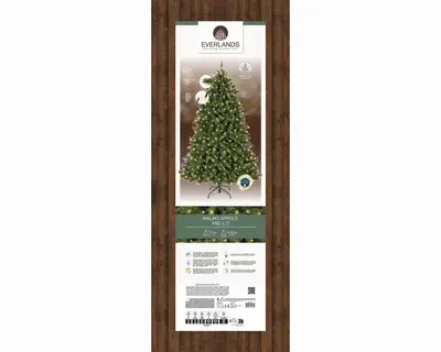 Everlands Malmo spruce grote verlichte kunstkerstboom 210cm, 440 lampjes - afbeelding 6