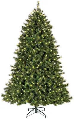 Everlands Malmo spruce grote verlichte kunstkerstboom 210cm, 440 lampjes - afbeelding 1