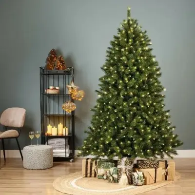 Everlands Malmo spruce grote verlichte kunstkerstboom groen 240cm, 540 lampjes - afbeelding 5