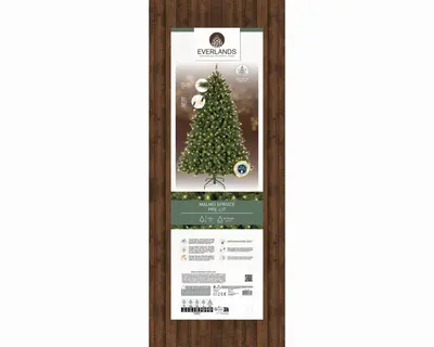 Everlands Malmo spruce verlichte kunstkerstboom groen 180cm, 320 lampjes - afbeelding 2