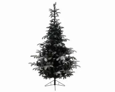 Everlands Nordmann fir grote kunstkerstboom besneeuwd groen 360cm - afbeelding 1