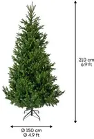 Everlands Nordmann kunstkerstboom groen 210cm - afbeelding 2