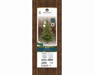 Everlands Norway grote verlichte kunstkerstboom groen 240cm, 1100 lampjes - afbeelding 10