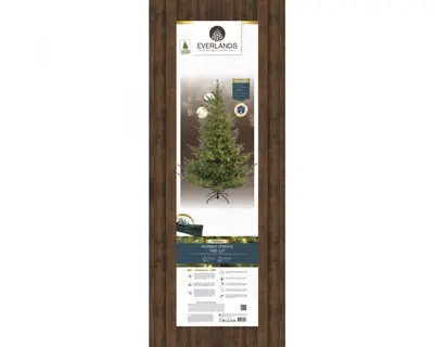 Everlands Norway grote verlichte kunstkerstboom groen 240cm, 1100 lampjes - afbeelding 6