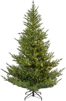 Everlands Norway grote verlichte kunstkerstboom groen 240cm, 1100 lampjes - afbeelding 1