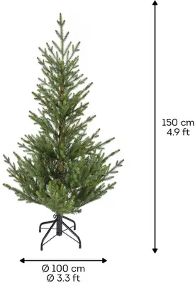 Everlands Norway spruce kunstkerstboom groen 150cm - afbeelding 4