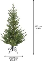 Everlands Norway spruce kunstkerstboom groen 150cm - afbeelding 4