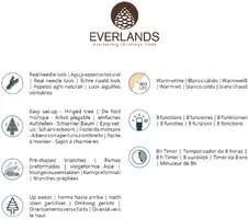 Everlands Norway verlichte kunstkerstboom groen 180cm, 700 lampjes - afbeelding 9