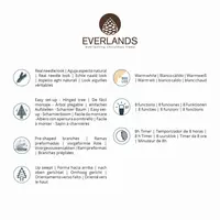 Everlands Norway verlichte kunstkerstboom groen 210cm, 900 lampjes - afbeelding 10