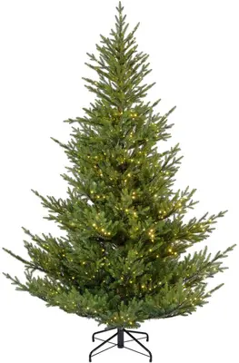 Everlands Norway verlichte kunstkerstboom groen 210cm, 900 lampjes - afbeelding 1