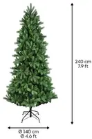 Everlands Ottawa fir grote kunstkerstboom groen 240cm - afbeelding 2