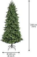 Everlands Ottawa fir grote kunstkerstboom voor buiten groen 240 cm - afbeelding 4