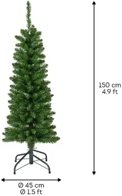 Everlands Pencil kunstkerstboom groen 150cm - afbeelding 5