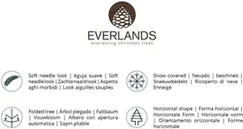 Everlands Pencil pine grote kunstkerstboom besneeuwd groen 240cm - afbeelding 7