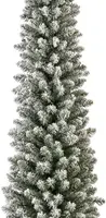 Everlands Pencil pine grote kunstkerstboom besneeuwd groen 240cm - afbeelding 2