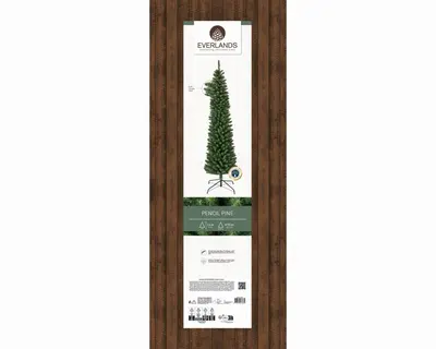 Everlands Pencil pine grote kunstkerstboom groen 240cm - afbeelding 7