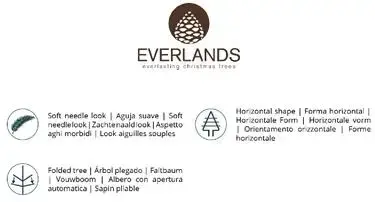 Everlands Pencil pine grote kunstkerstboom groen 240cm - afbeelding 7