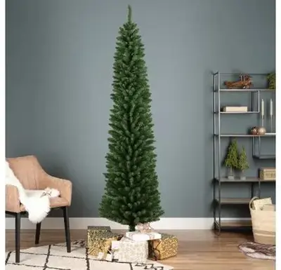 Everlands Pencil pine grote kunstkerstboom groen 240cm - afbeelding 5