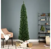 Everlands Pencil pine grote kunstkerstboom groen 240cm - afbeelding 5