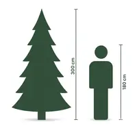 Everlands Pencil pine grote kunstkerstboom groen 300cm - afbeelding 7