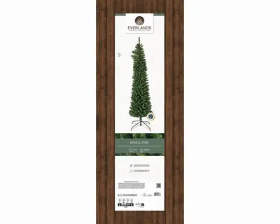 Everlands Pencil pine grote kunstkerstboom groen 300cm - afbeelding 7