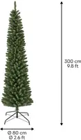 Everlands Pencil pine grote kunstkerstboom groen 300cm - afbeelding 4