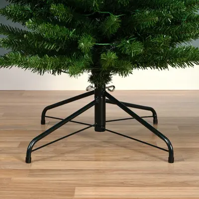 Everlands Pencil pine grote verlichte kunstkerstboom groen 210cm, 280 lampjes - afbeelding 5